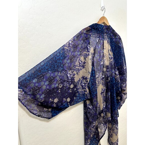 American Rag Womans Kimono Size M/L Floral Whimsigoth Beachy Ethereal Whimsical - Picture 10 of 14